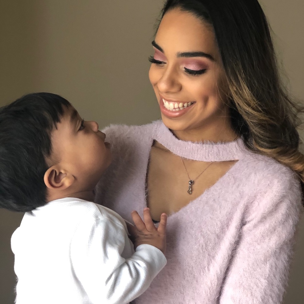 Pink Choker Sweater